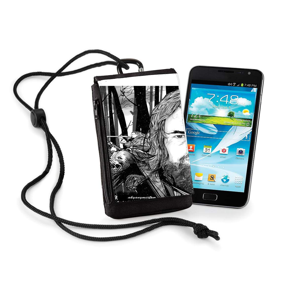 Pochette de téléphone - Taille XL pour The Bear and the Hunter Revenant