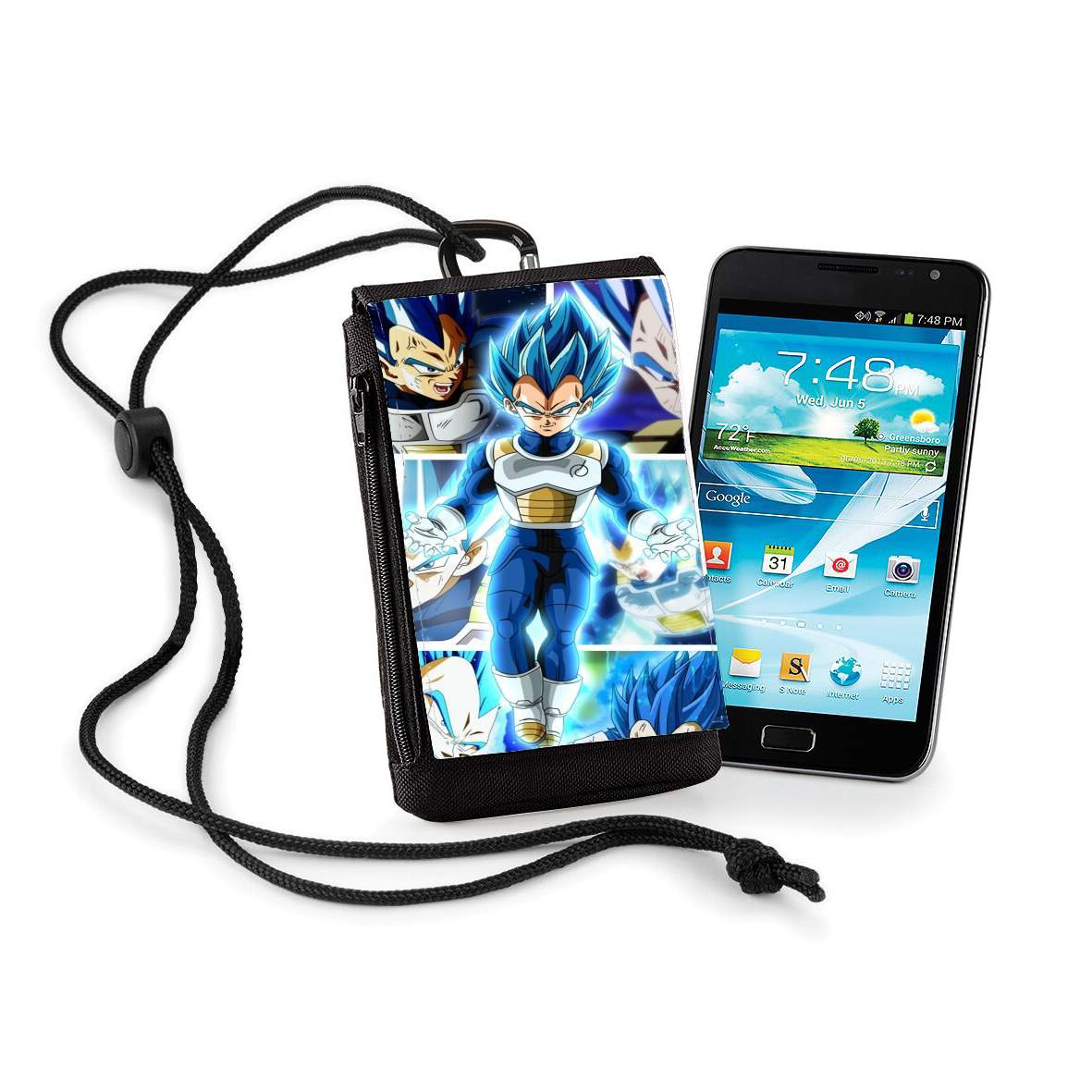 Pochette de téléphone - Taille XL pour Vegeta SSJ Blue