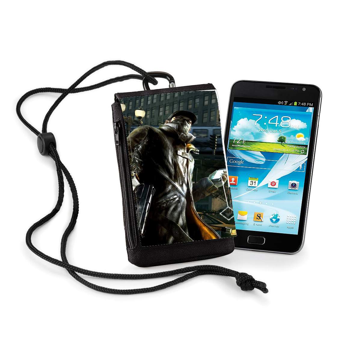 Pochette de téléphone - Taille XL pour Watch Dogs Everything is connected