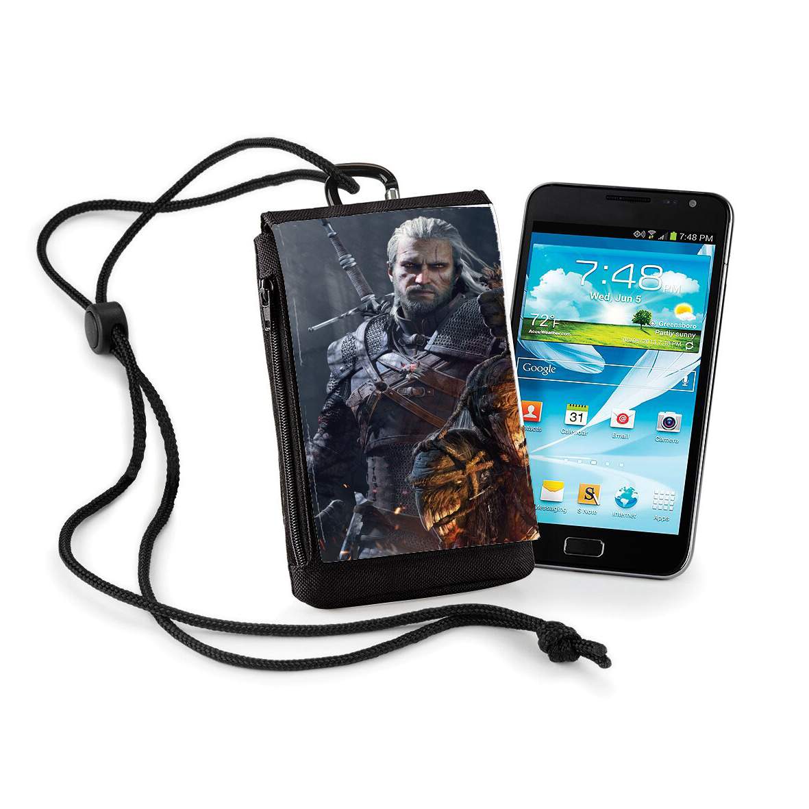 Pochette de téléphone - Taille XL pour Witcher Fanart