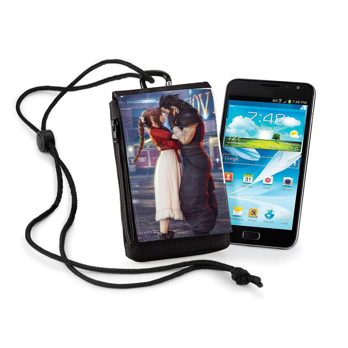 Pochette de téléphone - Taille normal pour Aerith x Zack Fair First Love EVER