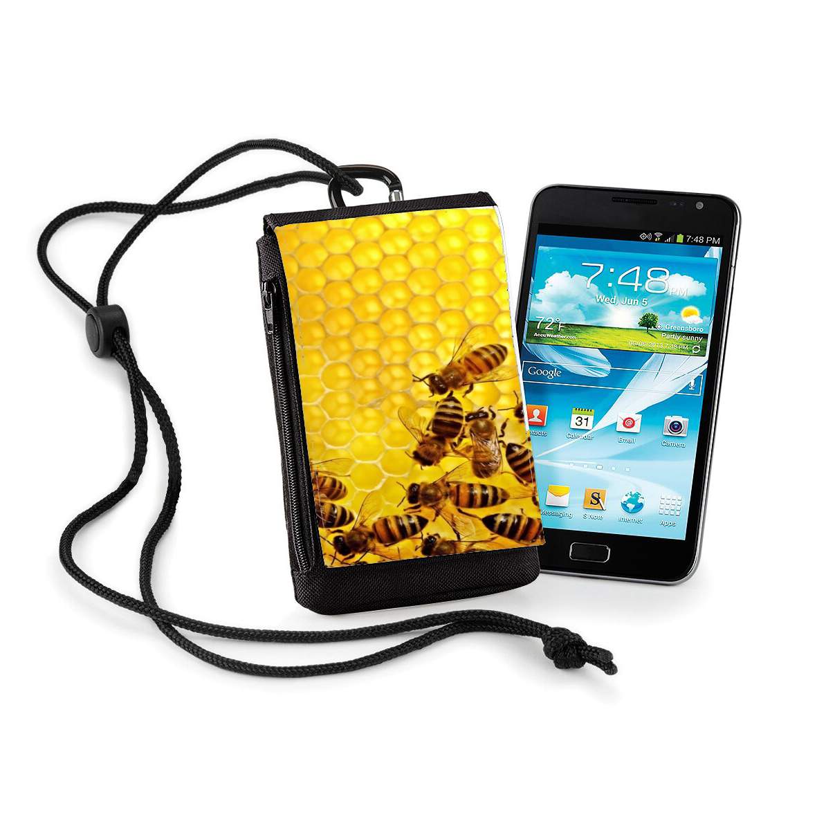 Pochette de téléphone - Taille normal pour Abeille dans la ruche Miel