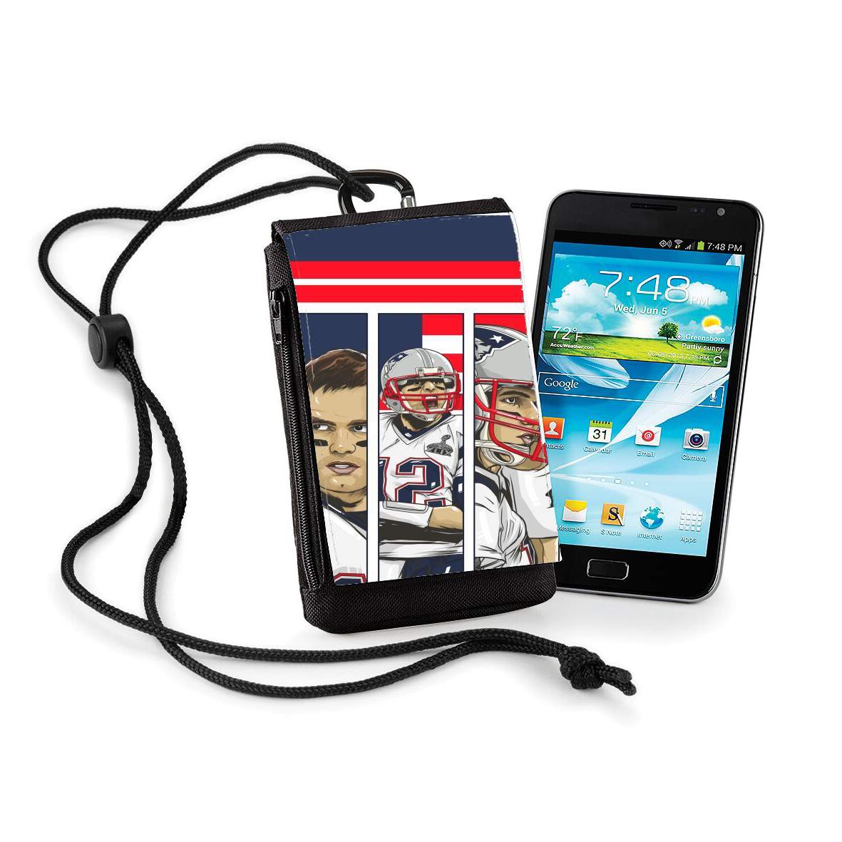 Pochette de téléphone - Taille normal pour Brady Champion Super Bowl XLIX