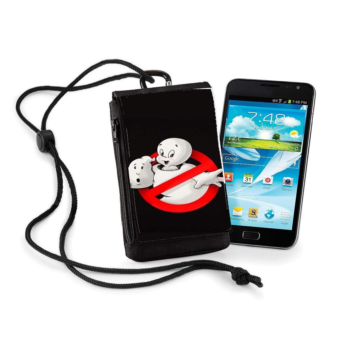 Pochette de téléphone - Taille normal pour Casper x ghostbuster mashup