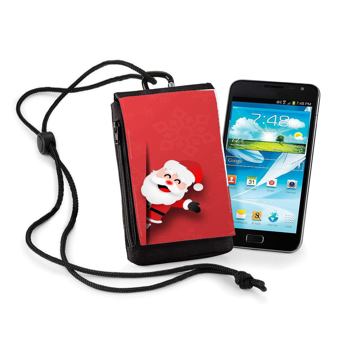 Pochette de téléphone - Taille normal pour Christmas Santa Claus