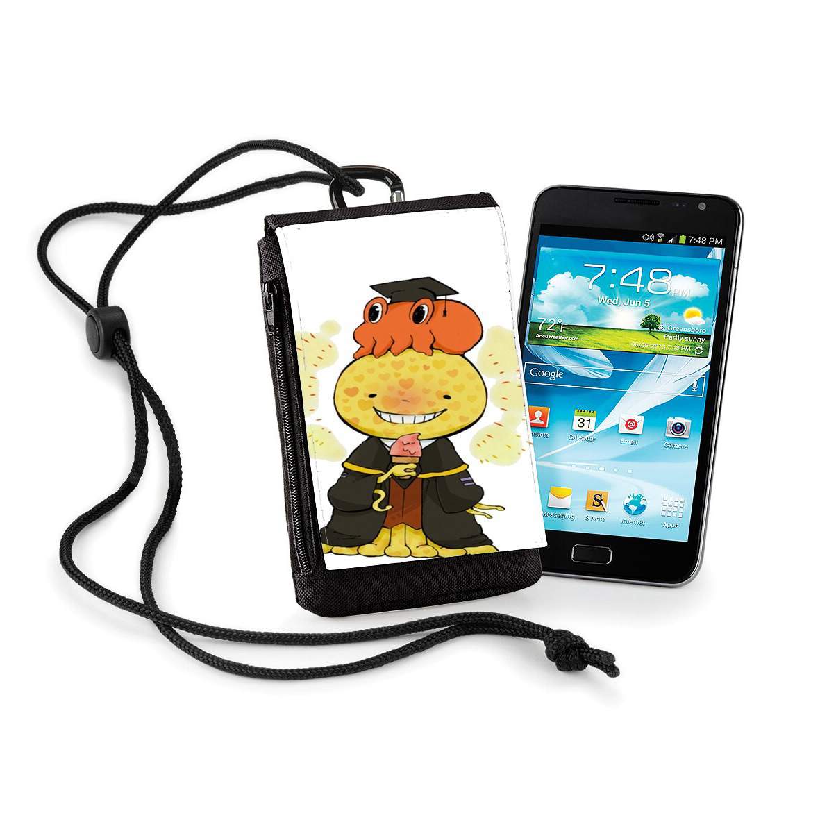 Pochette de téléphone - Taille normal pour Classroom Koro sensei Ice Cream