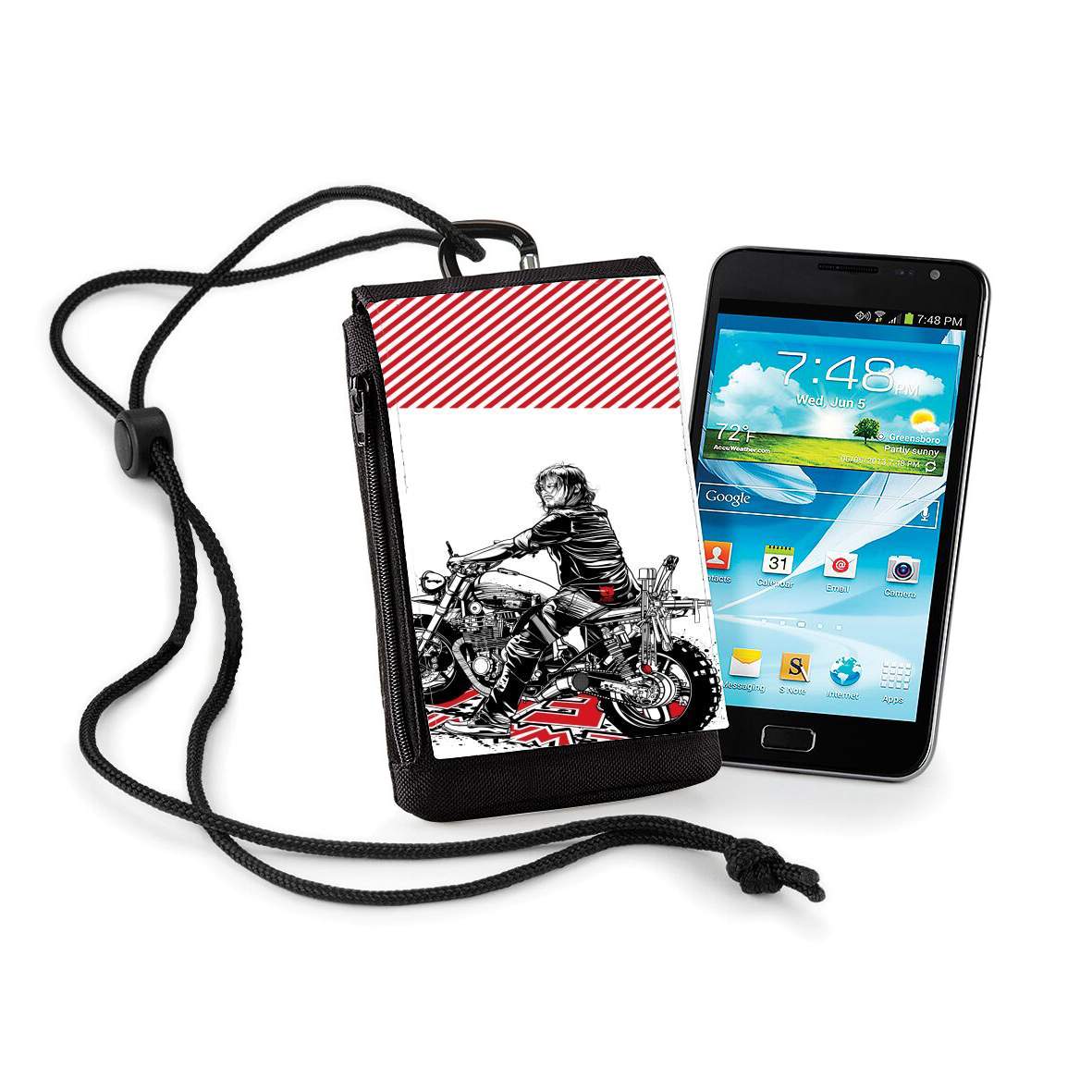 Pochette de téléphone - Taille normal pour Daryl The Biker Dixon