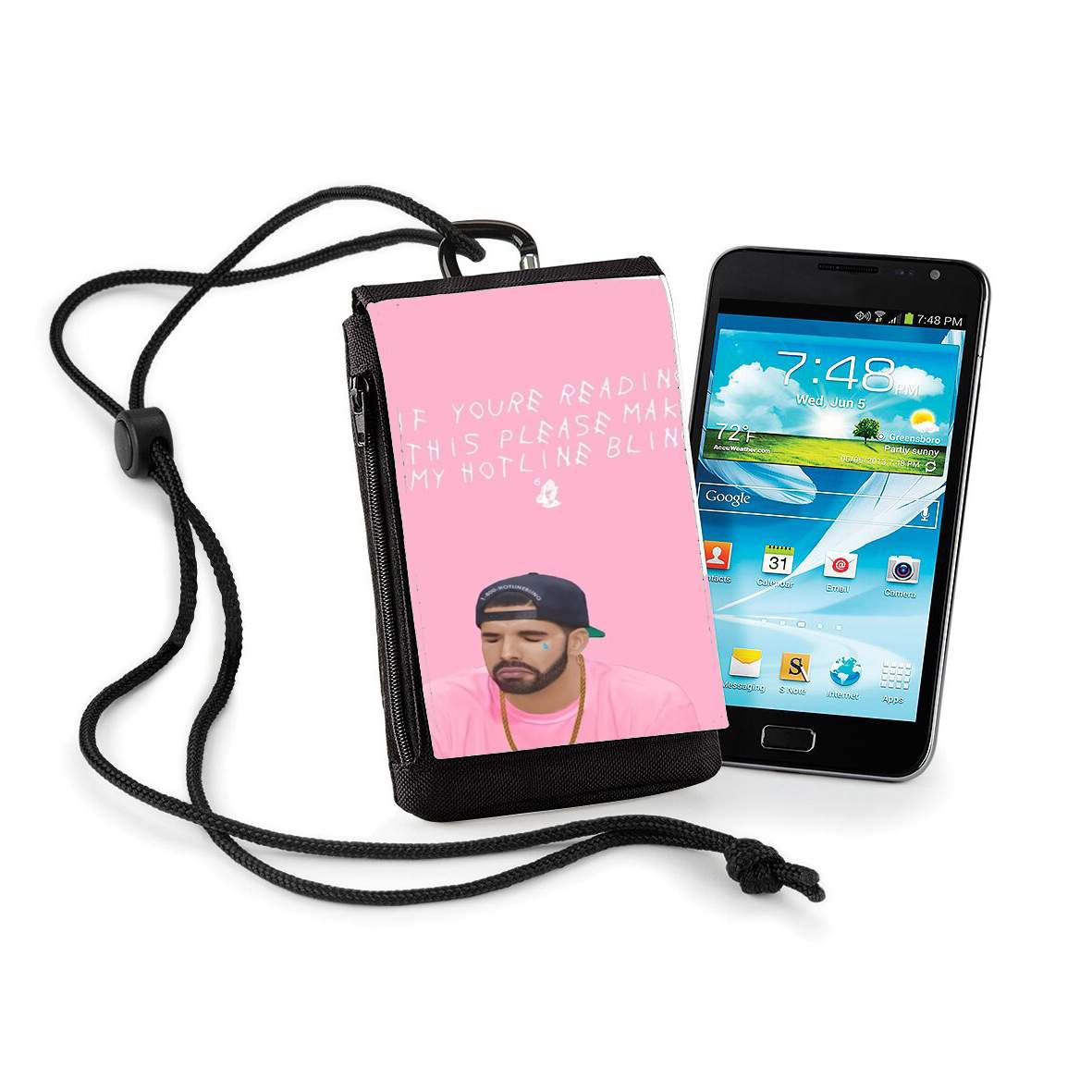 Pochette de téléphone - Taille normal pour Drake Bling Bling