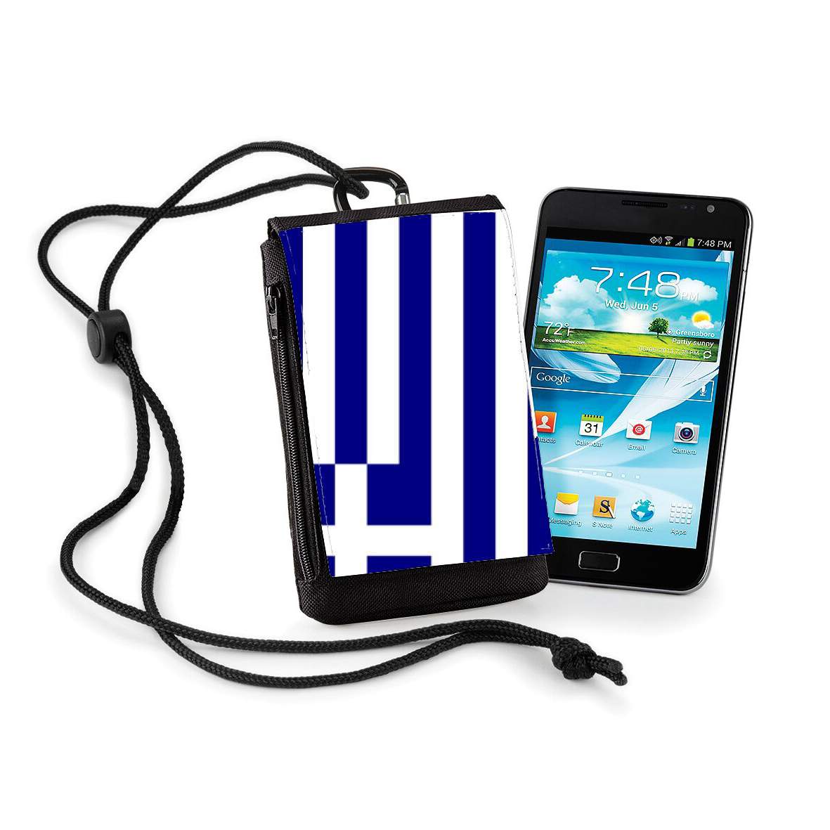 Pochette de téléphone - Taille normal pour Drapeau Grece