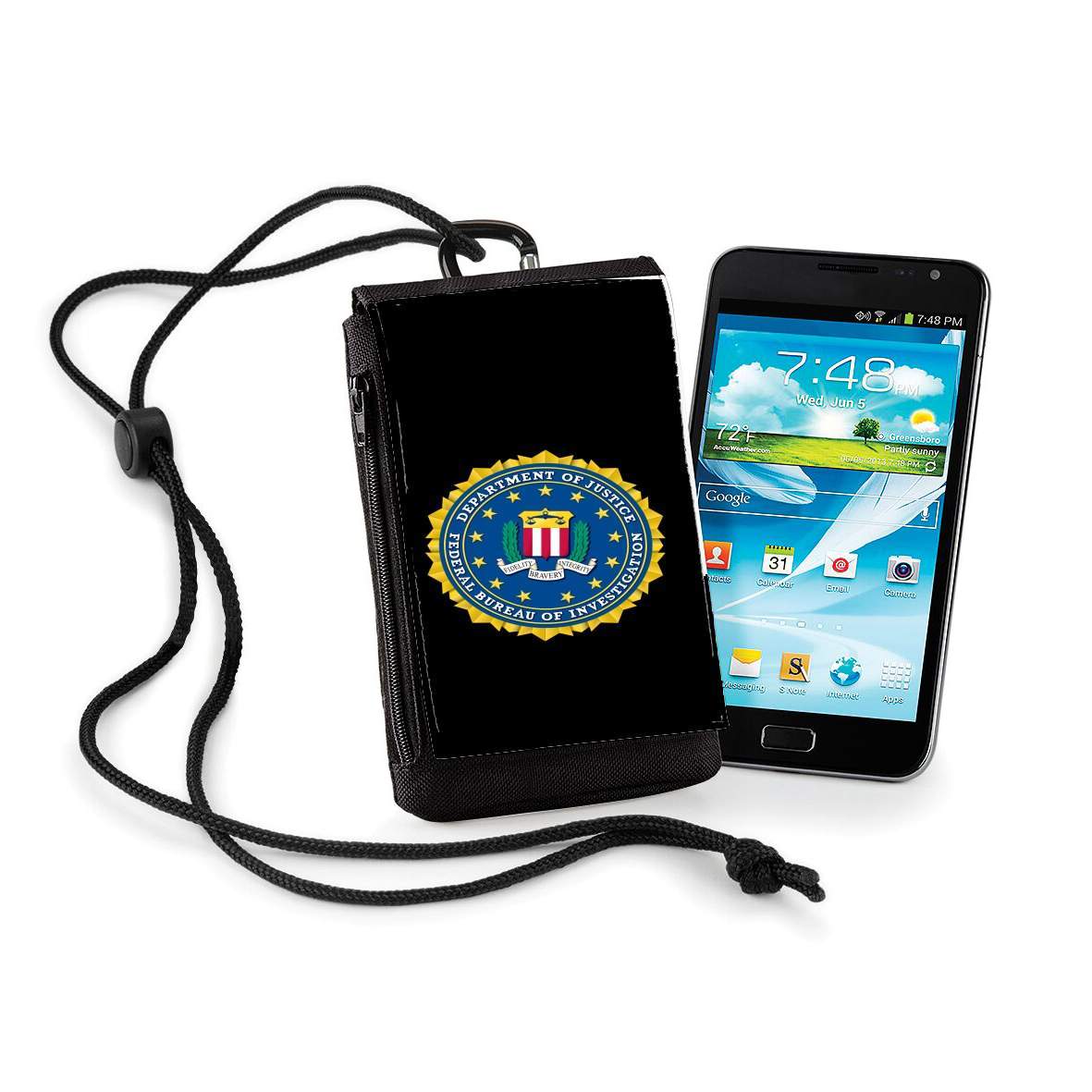 Pochette de téléphone - Taille normal pour FBI Federal Bureau Of Investigation