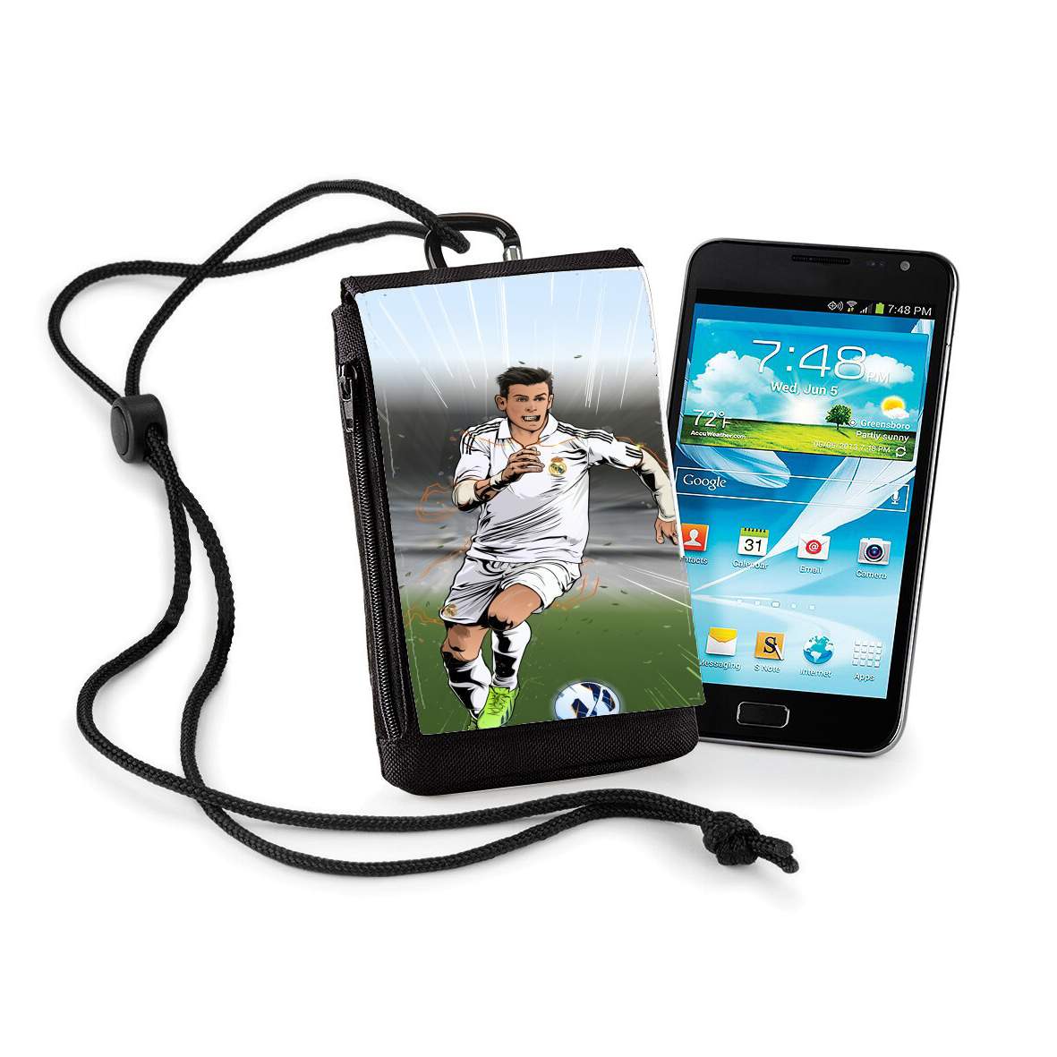 Pochette de téléphone - Taille normal pour Football Stars: Gareth Bale