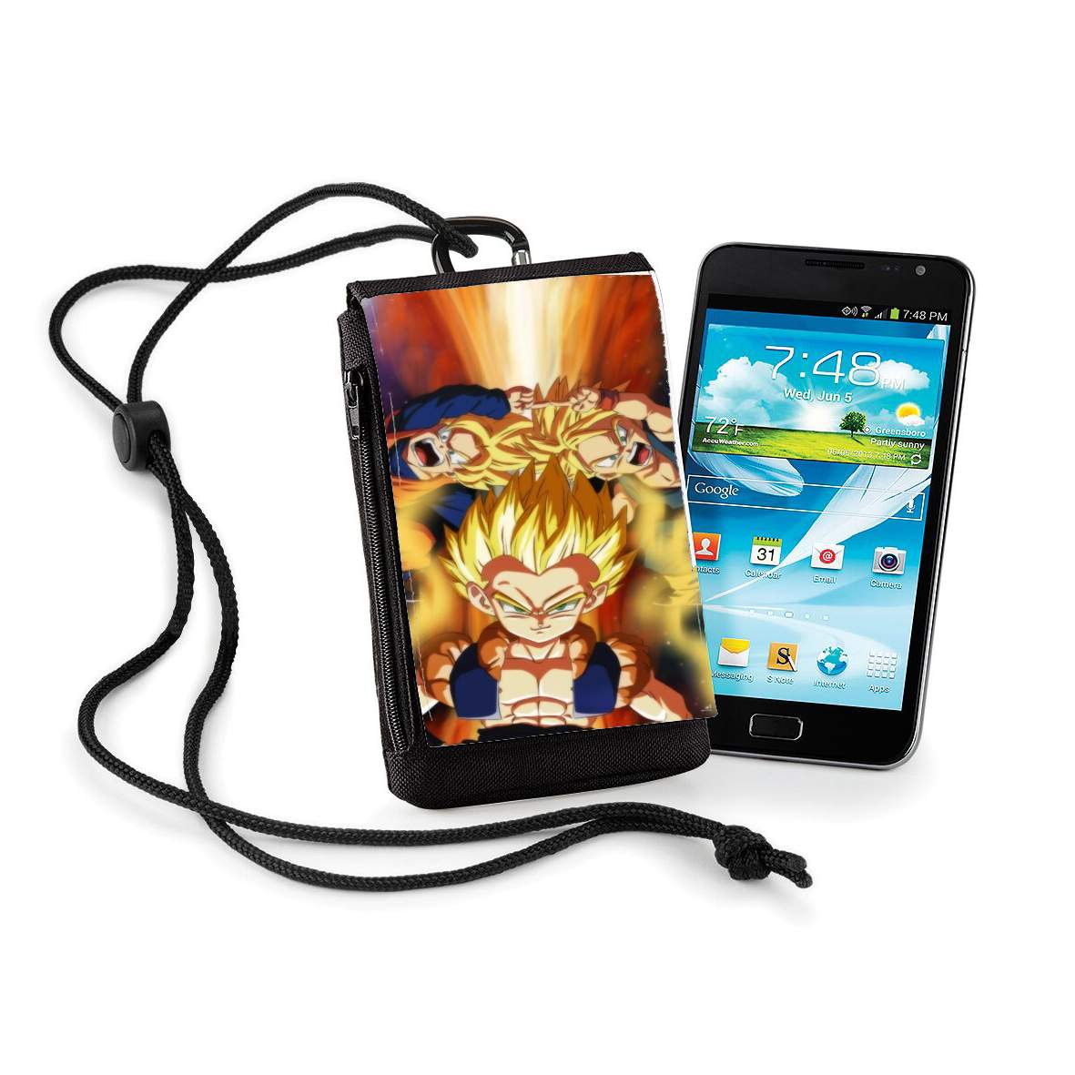 Pochette de téléphone - Taille normal pour Gotenks Goten x Trunks fusion