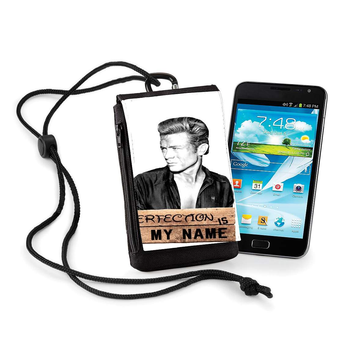 Pochette de téléphone - Taille normal pour James Dean Perfection is my name