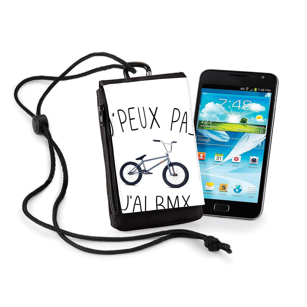 Pochette de téléphone - Taille normal pour Je peux pas j'ai BMX