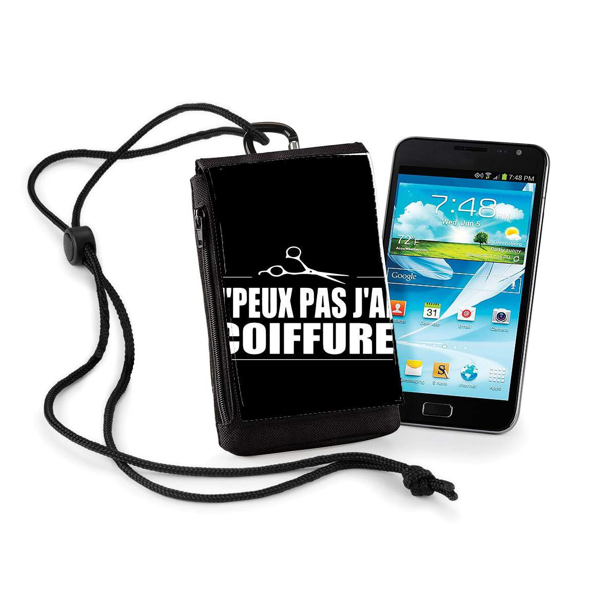 Pochette de téléphone - Taille normal pour Je peux pas j'ai coiffure