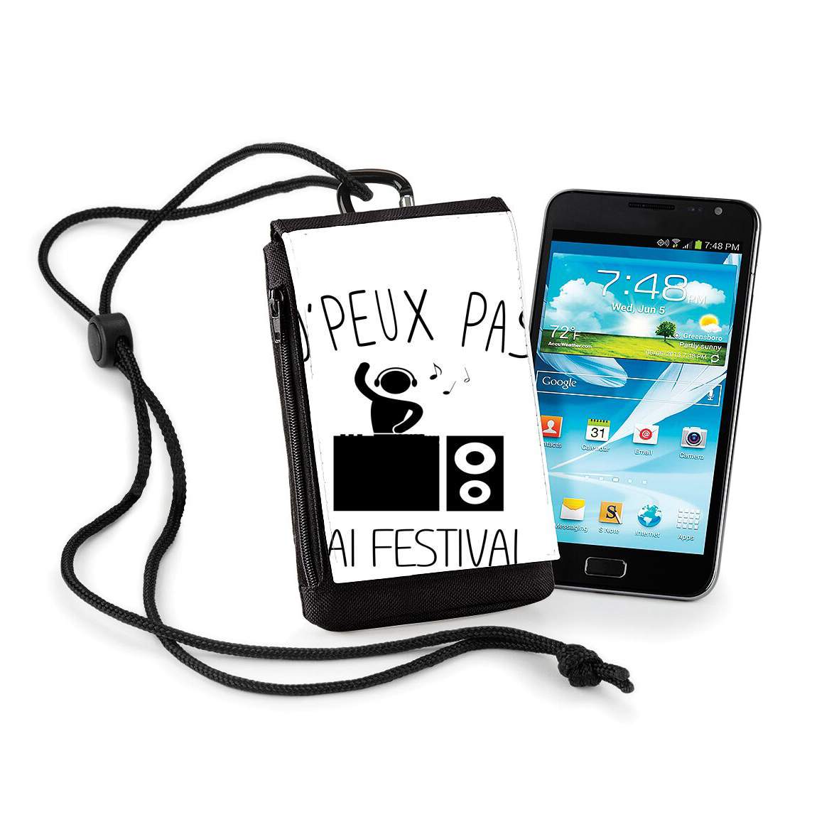 Pochette de téléphone - Taille normal pour Je peux pas jai festival