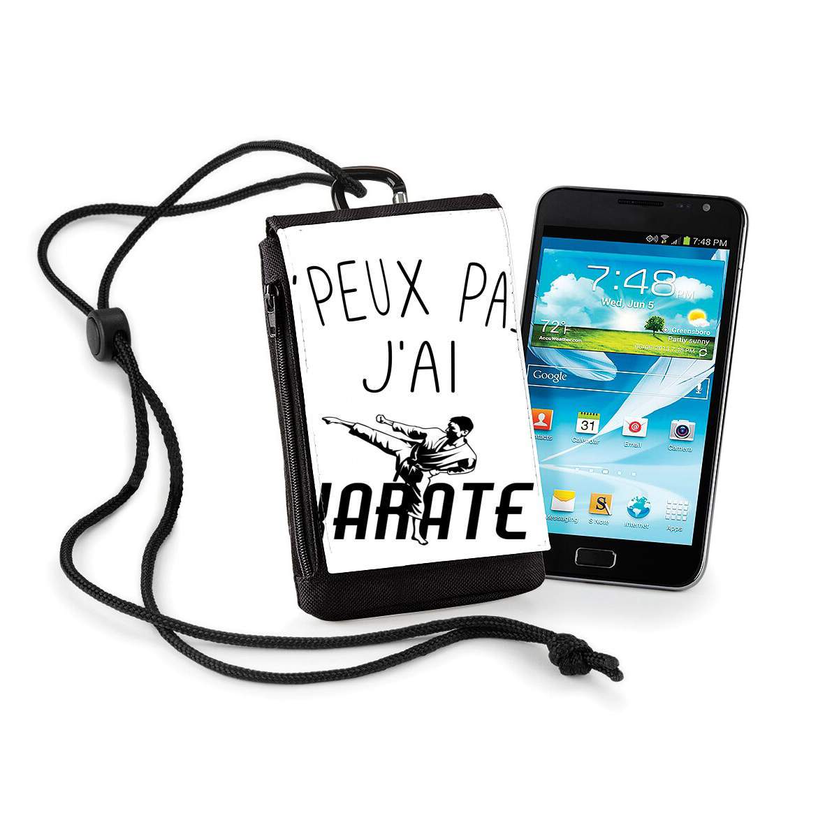 Pochette de téléphone - Taille normal pour Je peux pas j'ai Karate