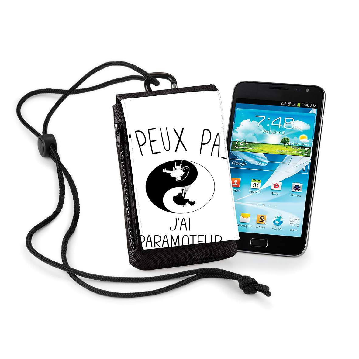 Pochette de téléphone - Taille normal pour Je peux pas j'ai paramoteur