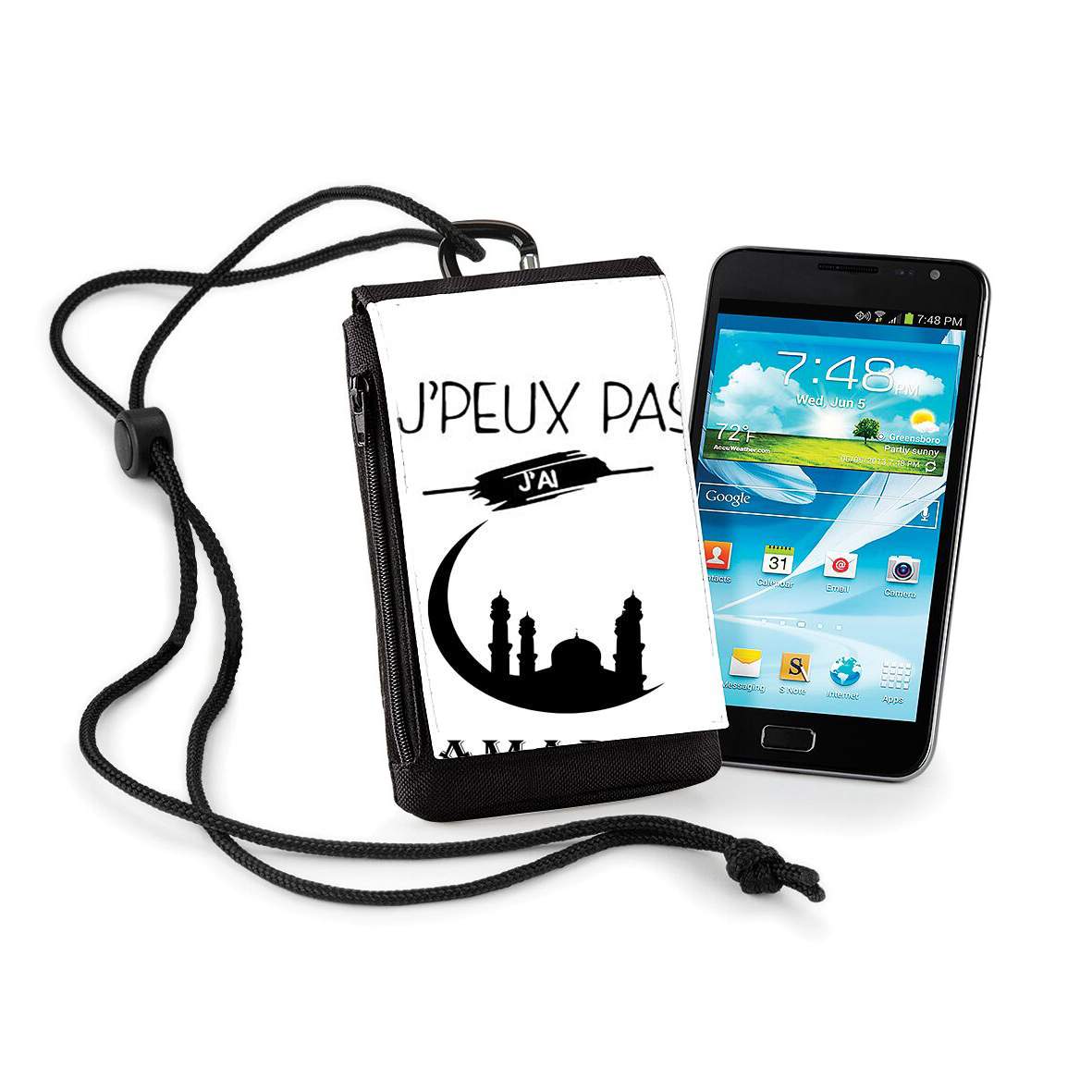 Pochette de téléphone - Taille normal pour Je peux pas j'ai ramadan