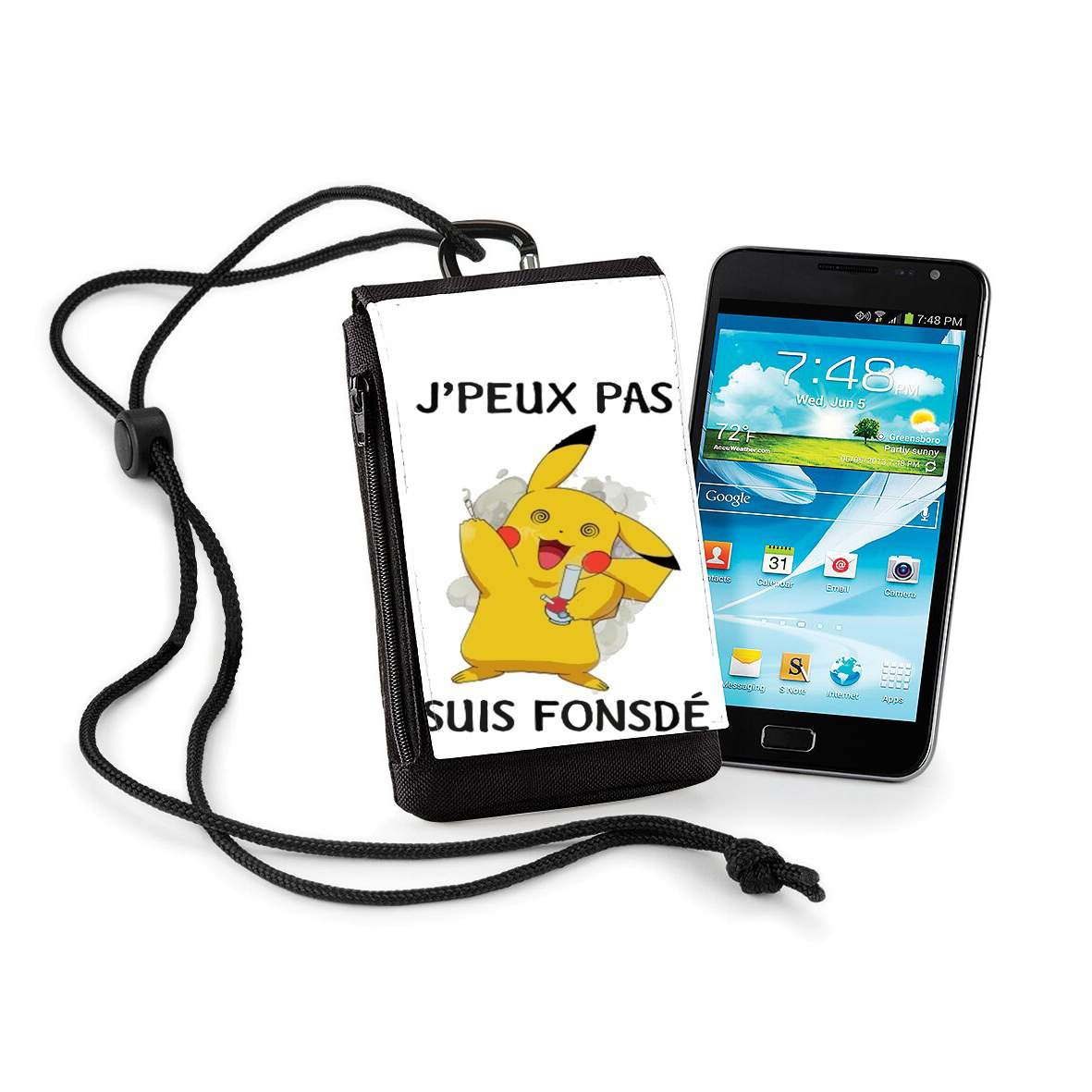 Pochette de téléphone - Taille normal pour Je peux pas je suis fonsdé