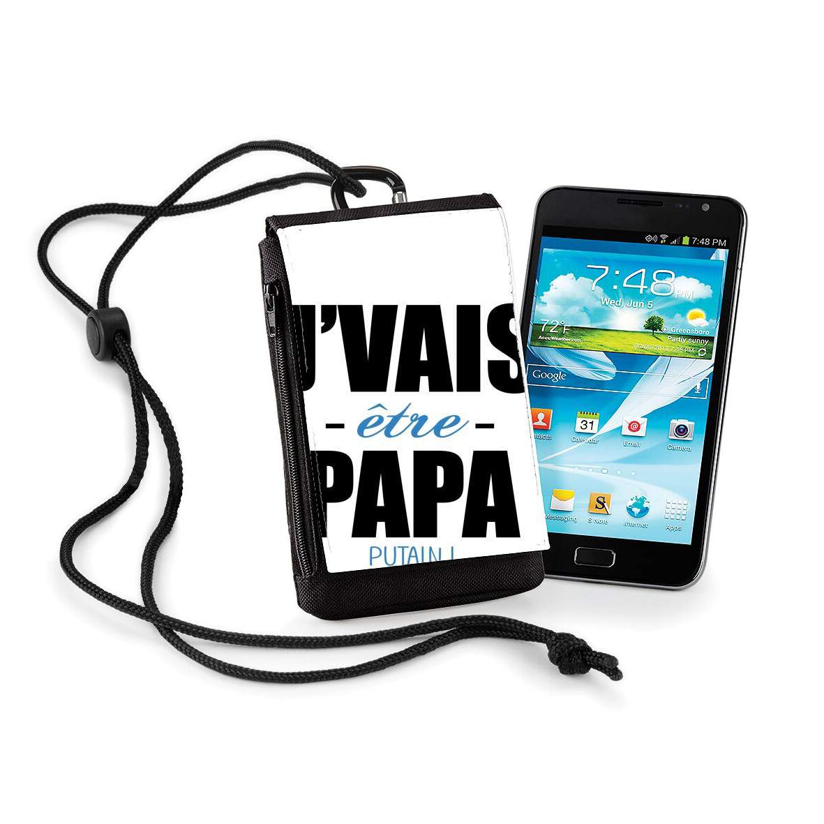 Pochette de téléphone - Taille normal pour Je vais etre papa putain