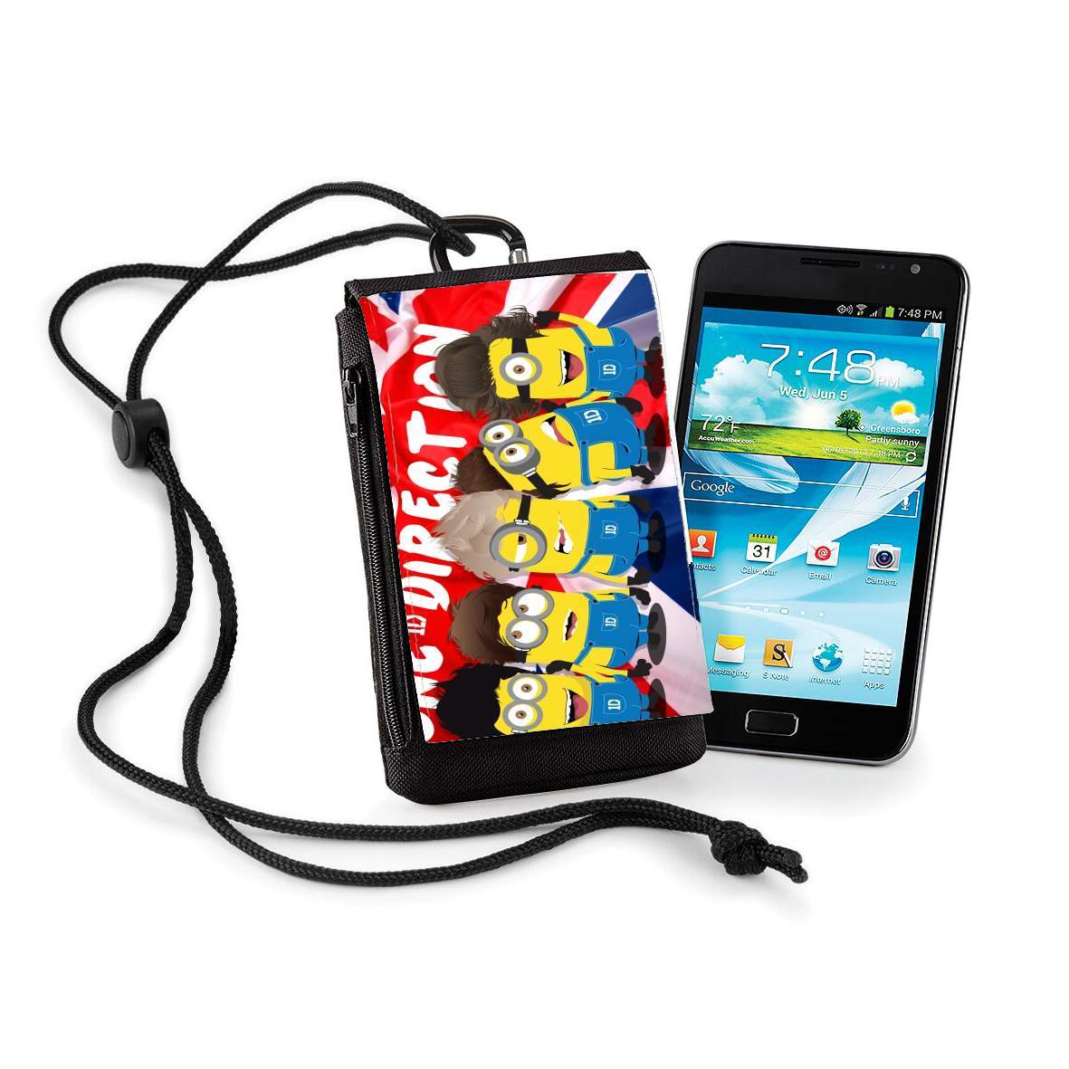 Pochette de téléphone - Taille normal pour Minions mashup One Direction 1D