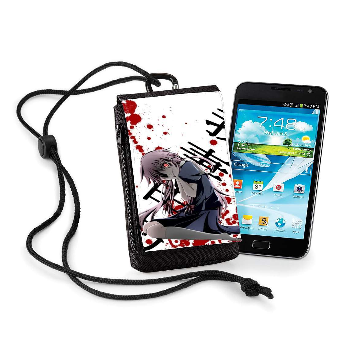 Pochette de téléphone - Taille normal pour Mirai Nikki