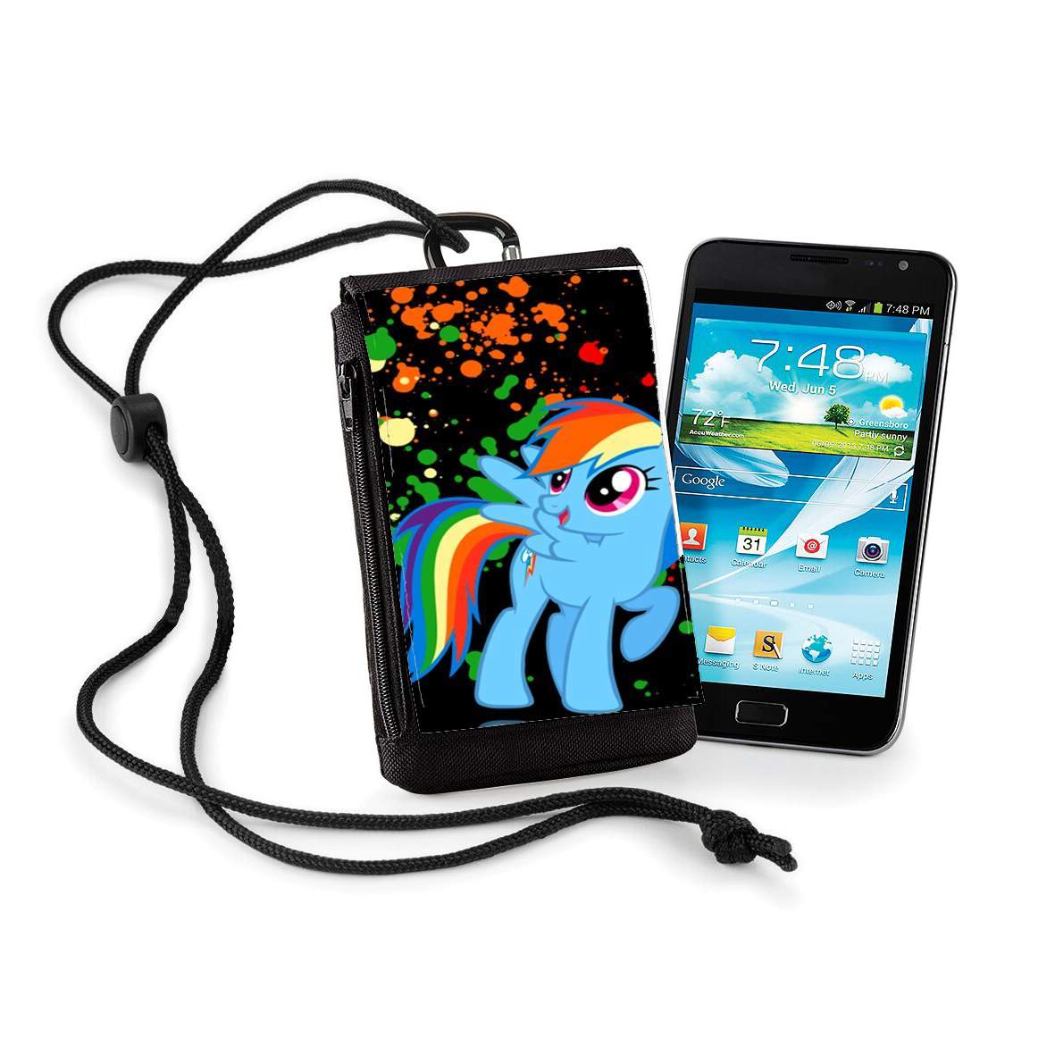 Pochette de téléphone - Taille normal pour My little pony Rainbow Dash