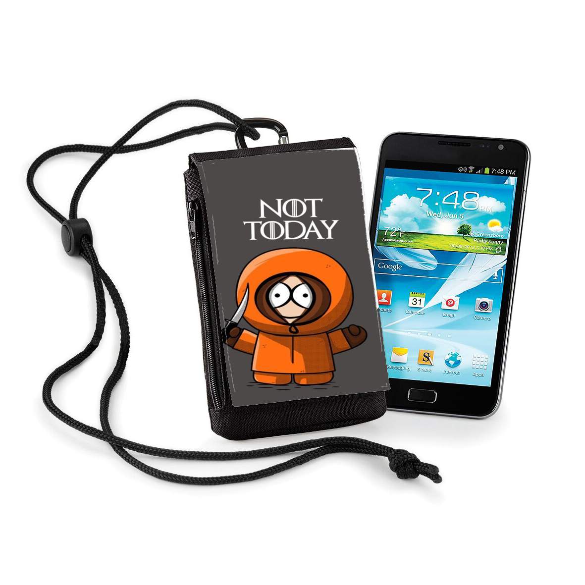 Pochette de téléphone - Taille normal pour Not Today Kenny South Park