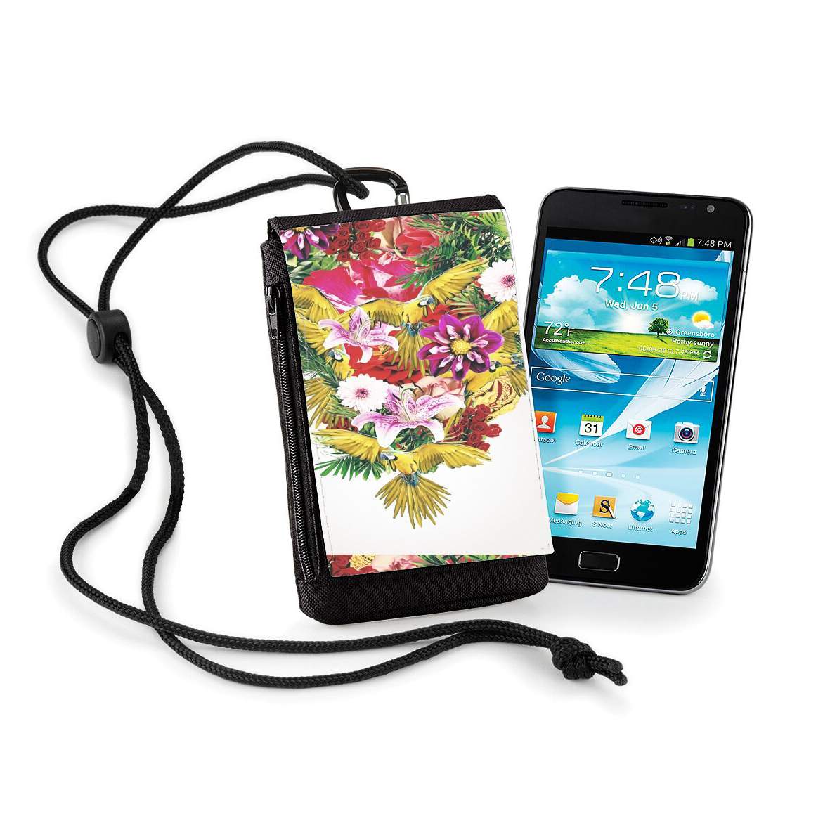 Pochette de téléphone - Taille normal pour Parrot Floral