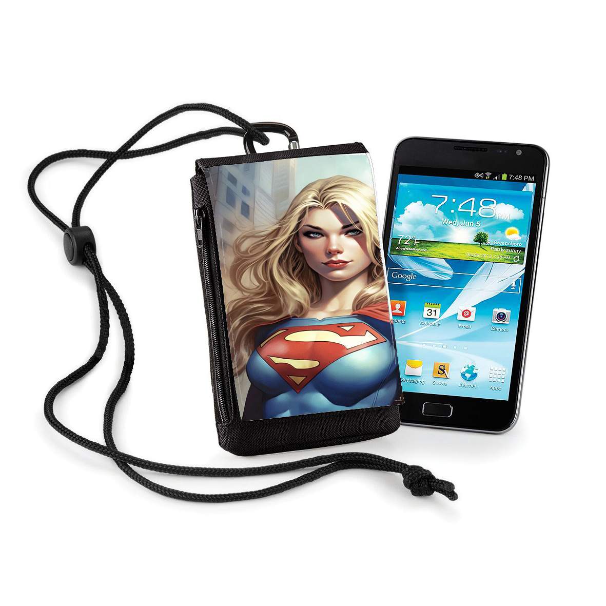 Pochette de téléphone - Taille normal pour Supergirl V2