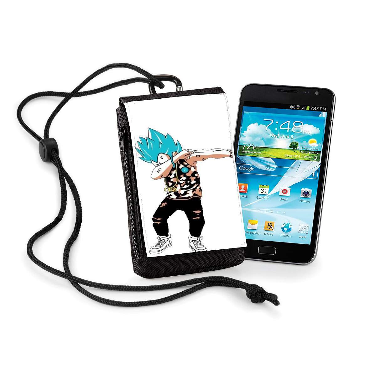 Pochette de téléphone - Taille normal pour Vegeta Sayian God Dab