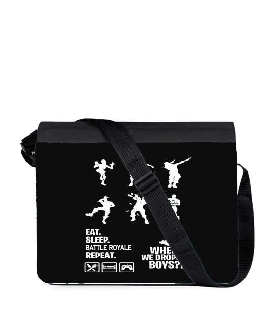 Sac bandoulière - besace pour Battle Royal FN Eat Sleap Repeat Dance