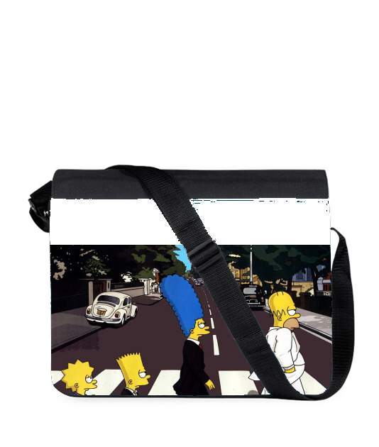 Sac bandoulière - besace pour Beatles meet the simpson