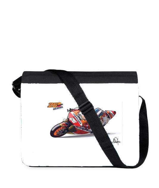 Sac bandoulière - besace pour Dani Pedrosa Moto GP Cartoon Art