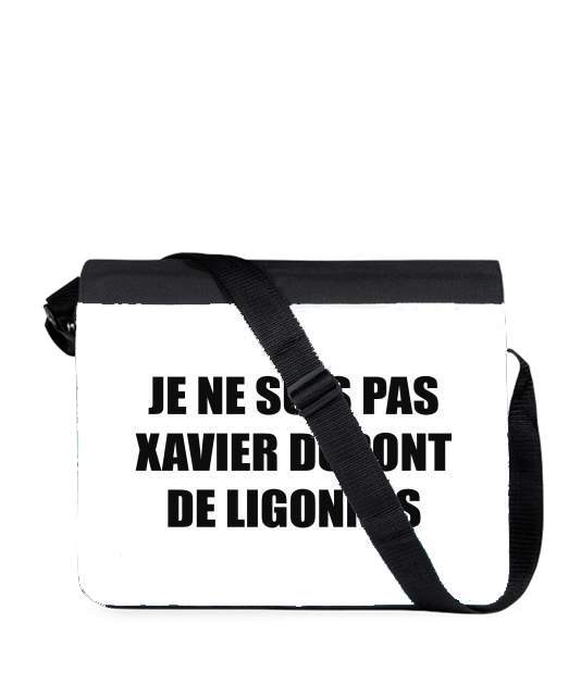 Sac bandoulière - besace pour Je ne suis pas Xavier Dupont De Ligonnes - Nom du criminel modifiable