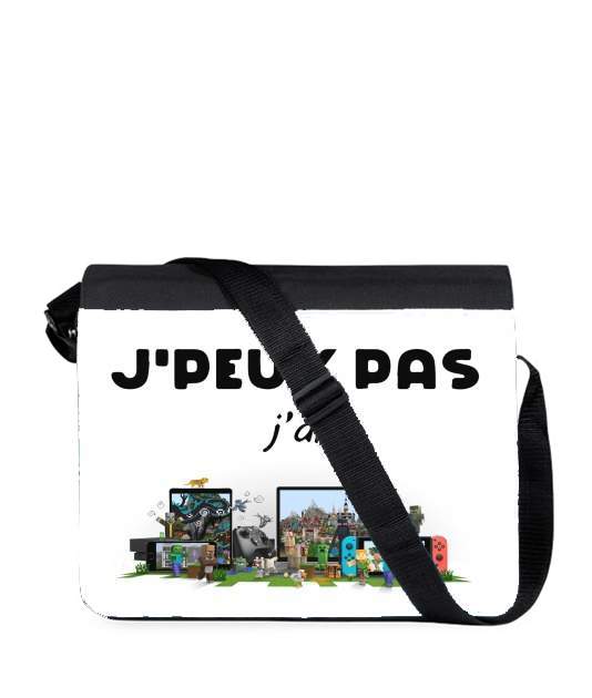 Sac bandoulière - besace pour Je peux pas jai minecraft