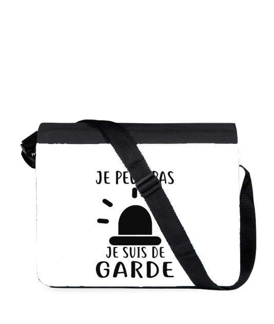 Sac bandoulière - besace pour Je peux pas je suis de garde