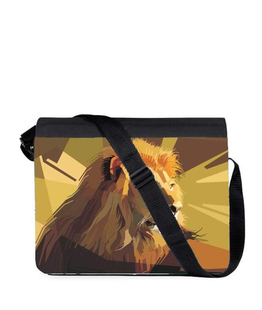 Sac bandoulière - besace pour Lion Geometric Brown