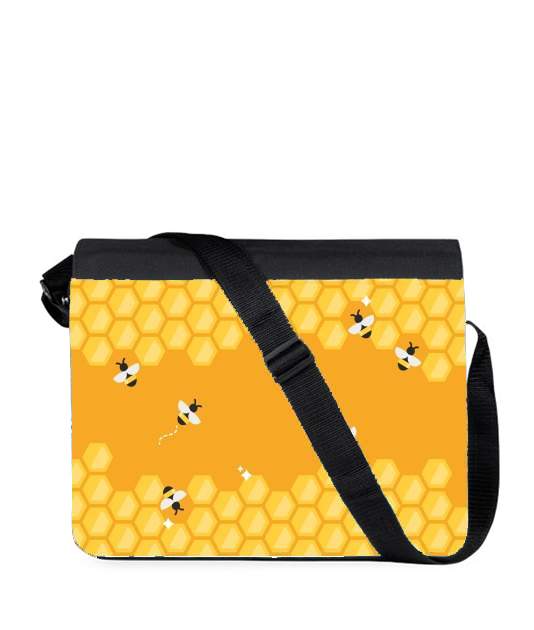 Sac bandoulière - besace pour Yellow hive with bees