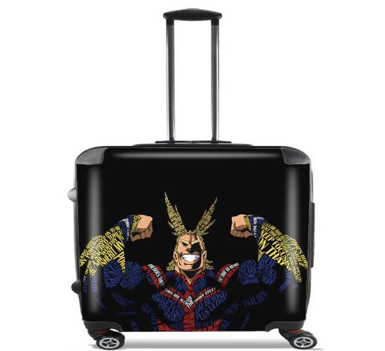 Sacs ordinateur à roulettes pour All Might Toshinori Word Art