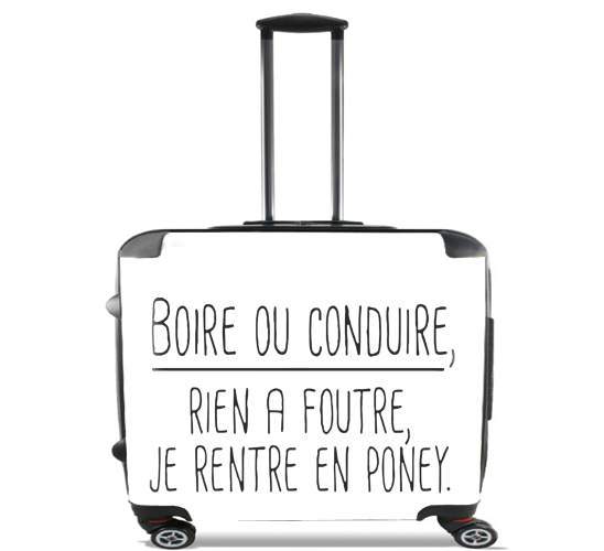 Sacs ordinateur à roulettes pour Boire ou conduire Je men fous je rentre en Poney Elegance