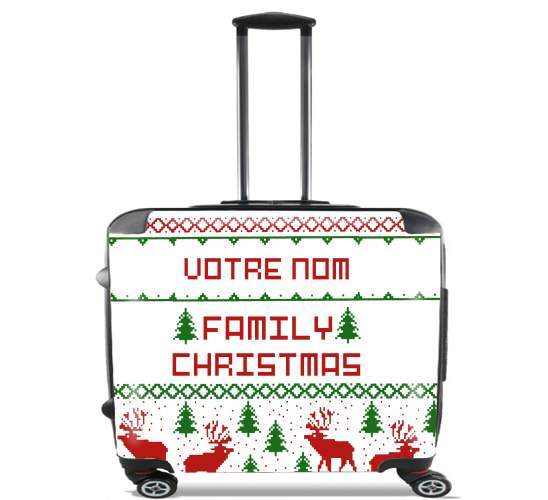 Sacs ordinateur à roulettes pour Esprit de Noel avec nom personnalisable