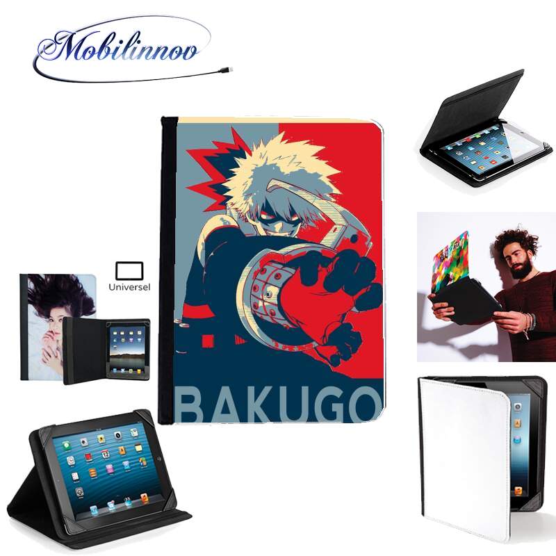 Étui Universel Tablette 7 pouces pour Bakugo Katsuki propaganda art