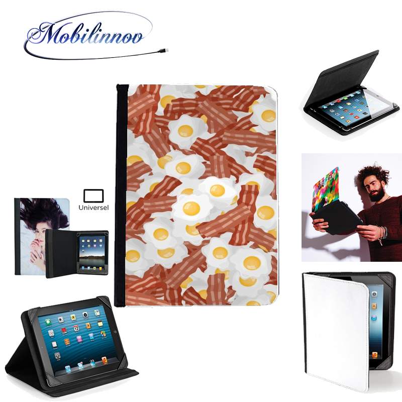 Étui Universel Tablette 7 pouces pour Breakfast Eggs and Bacon