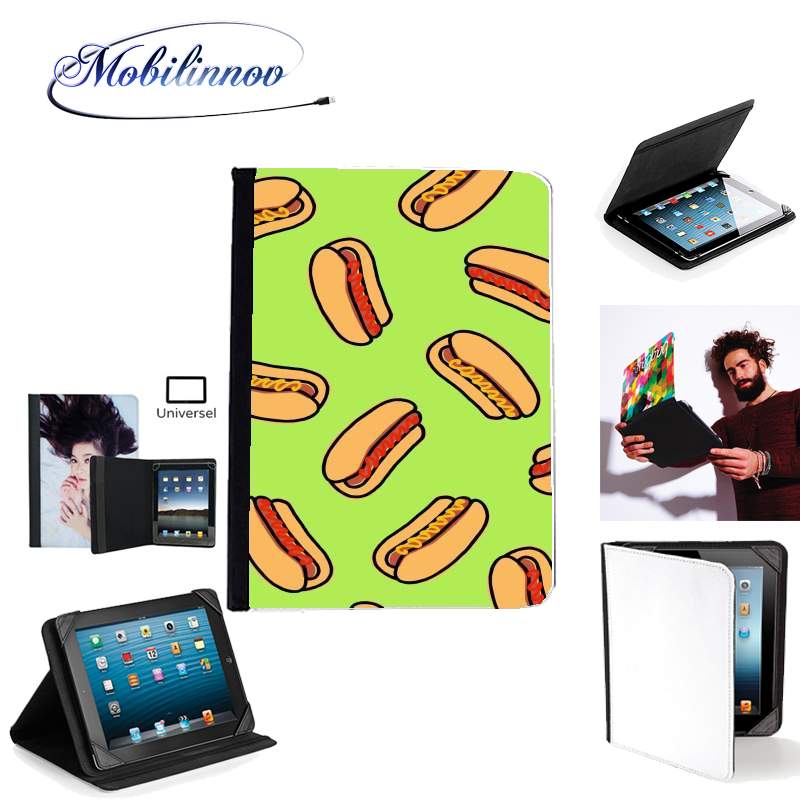 Étui Universel Tablette 7 pouces pour Hot Dog pattern