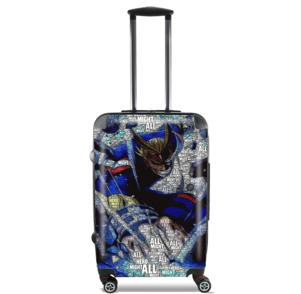 Valise trolley bagage L pour All Might Toshinori Word Art