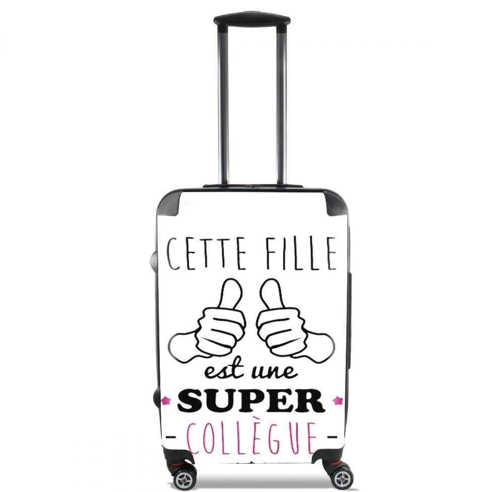 Valise trolley bagage L pour Cette Fille Est Une Super Collègue