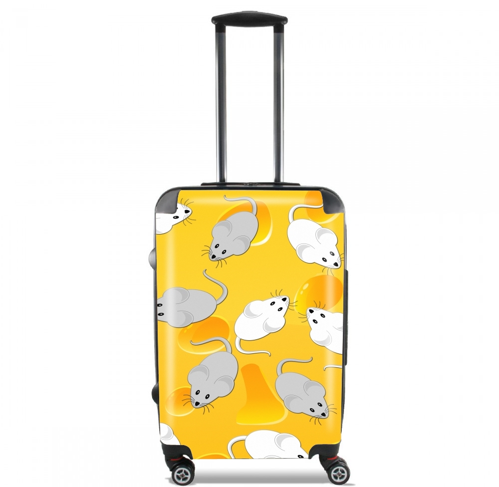 Valise trolley bagage L pour Souris et Fromage