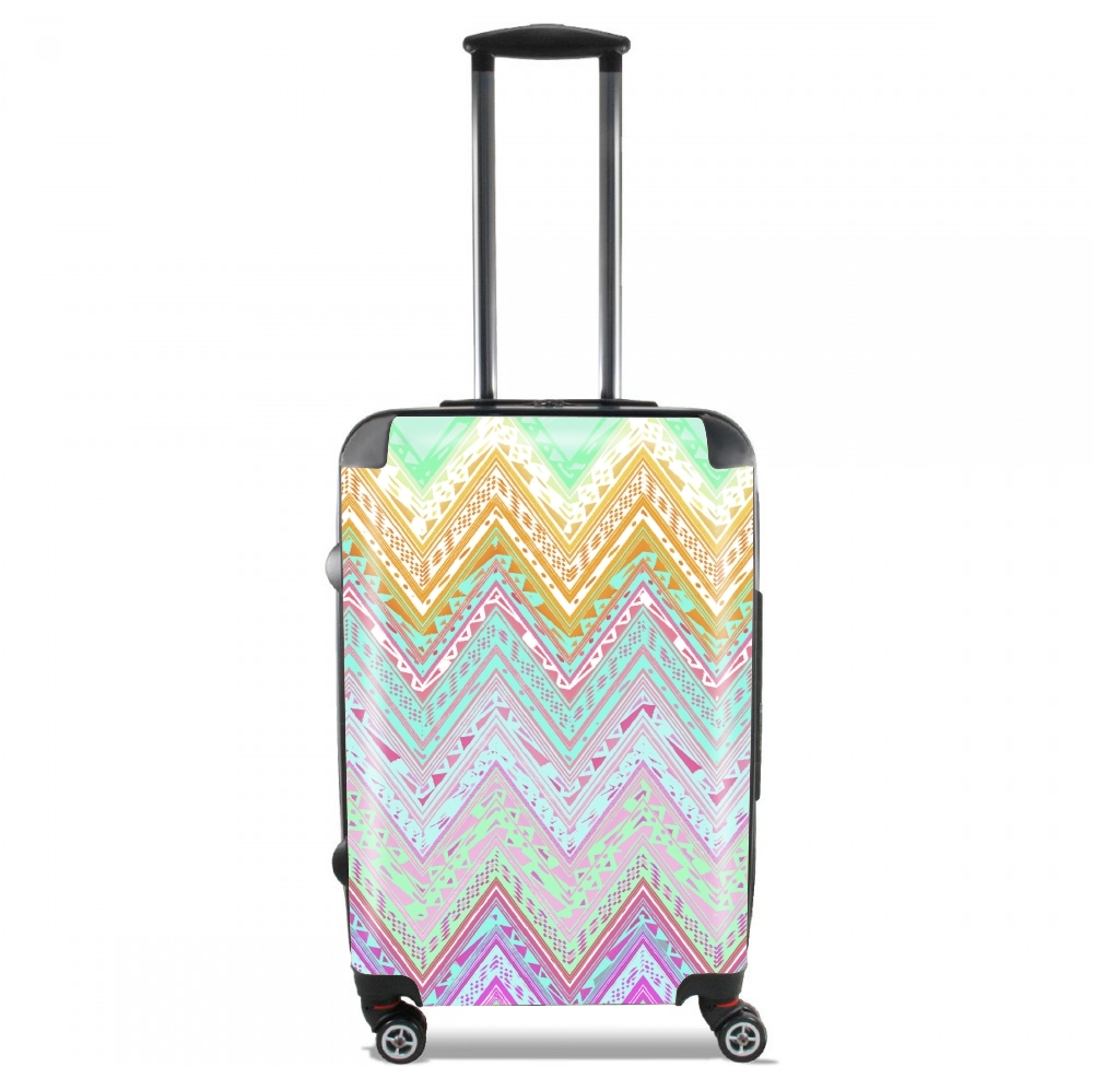 Valise trolley bagage L pour ETHNIC CHEVRON